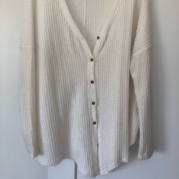 Wishlist button cardigan sweater thermal - Picture 2 of 4